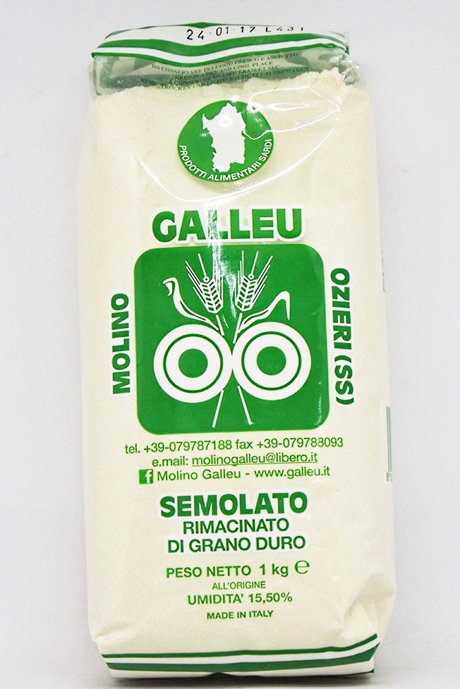 Galleu Semolato Rimacinato Grano Duro