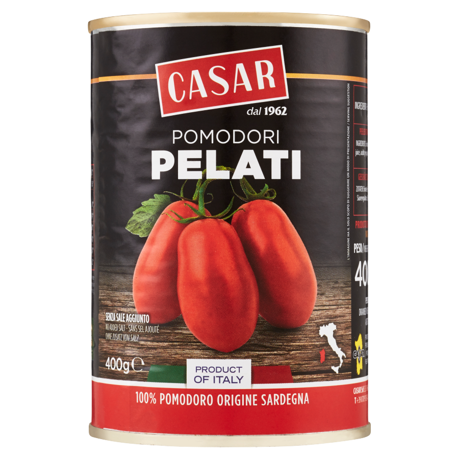 Casar Pomodori Pelati Strappo 400 Gr