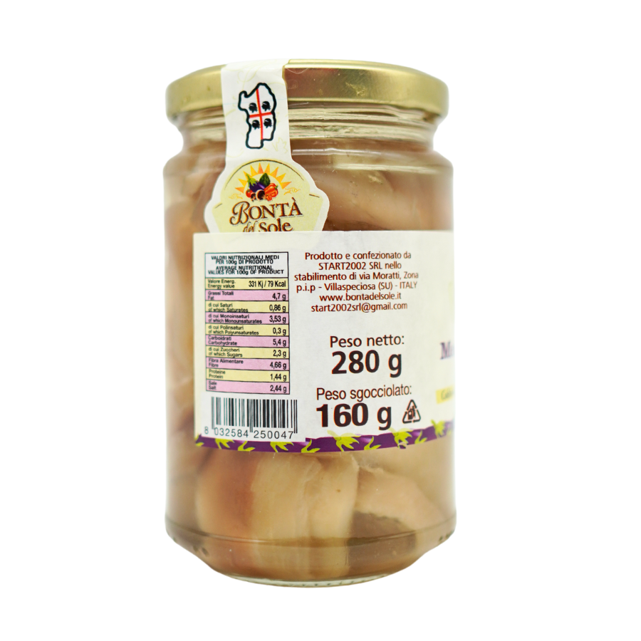 Melanzane bonta sole con olio vegetale 280