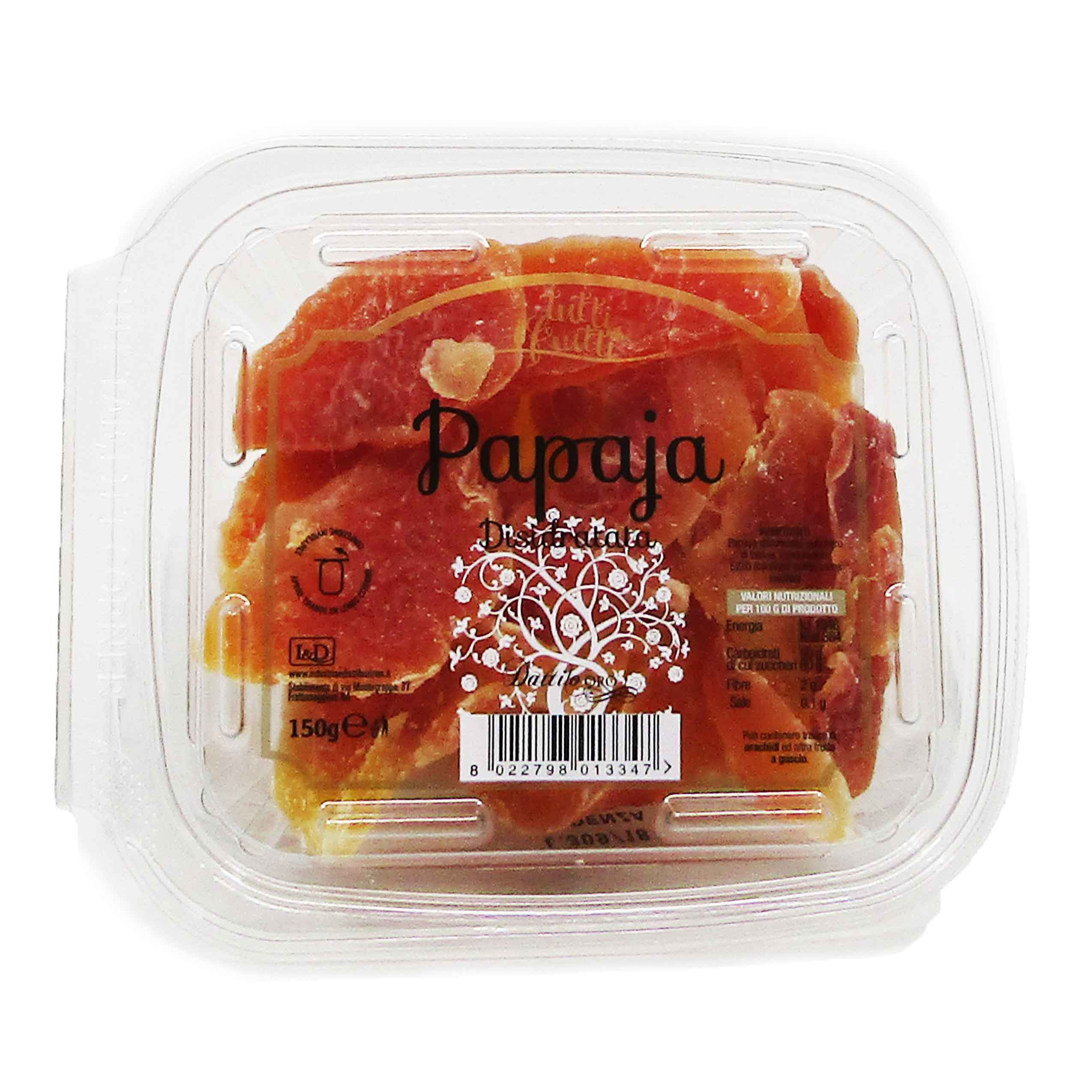 Papaya Disidratata Vaschetta 150Gr