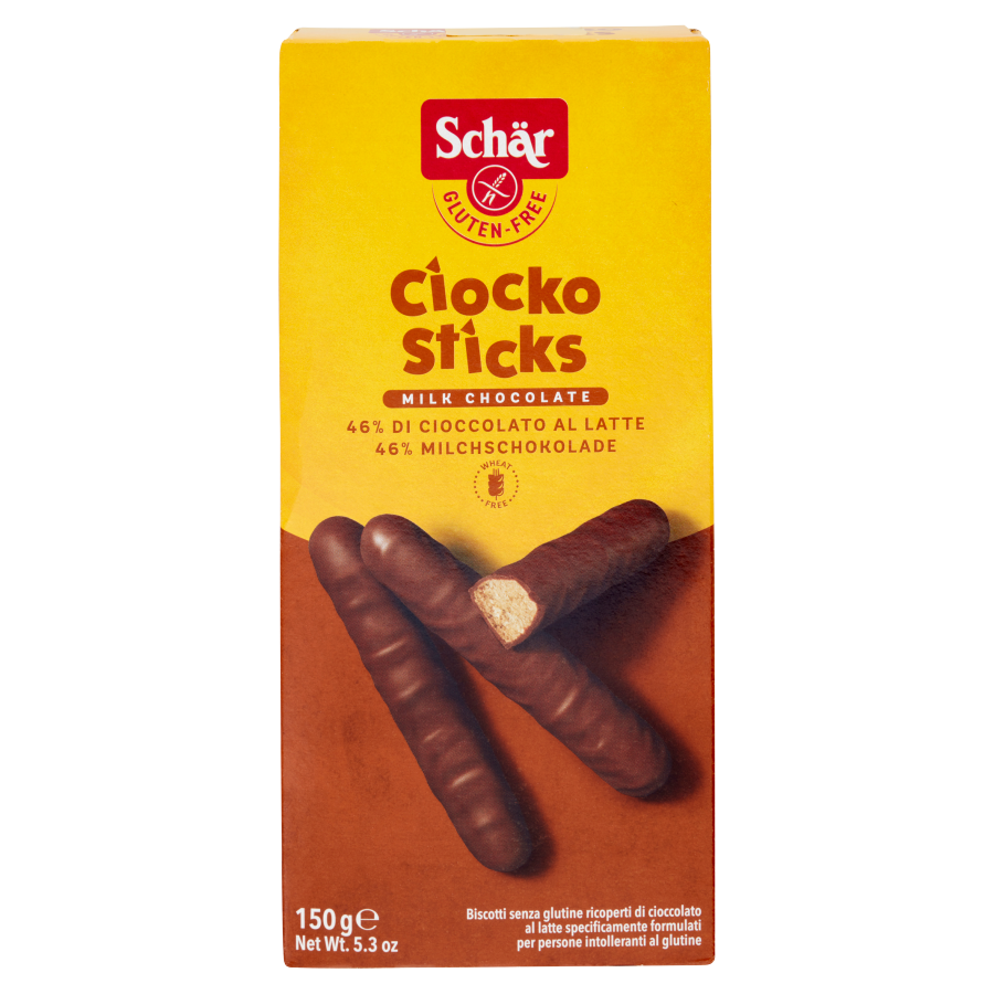 Biscotti Schar Choco Stick Senza Glutine 150Gr