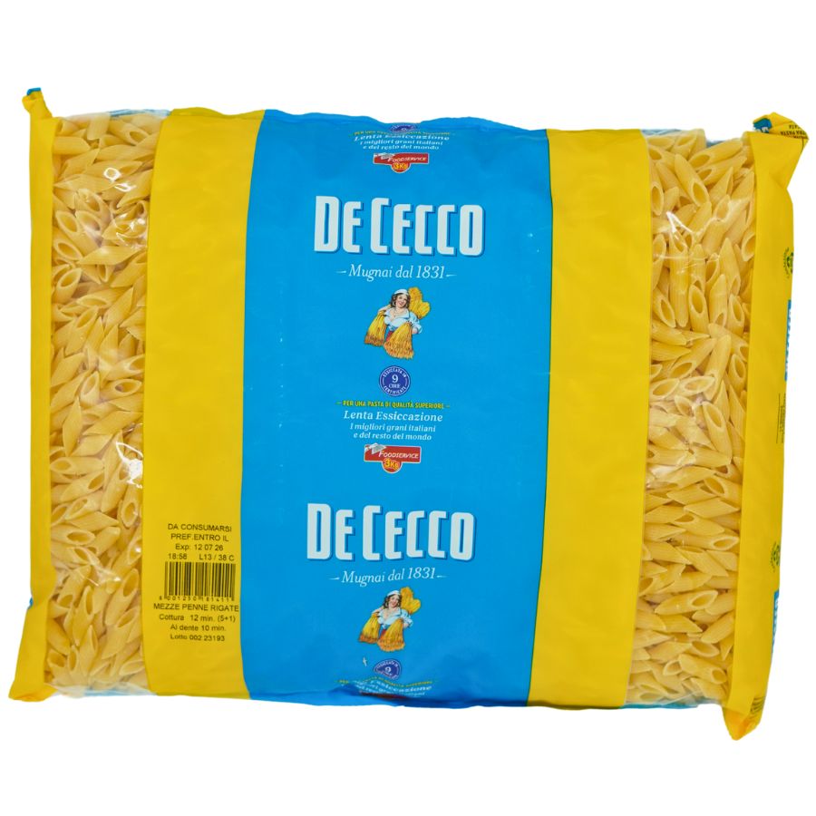 Pasta De Cecco Mez Pen Rig 3kg