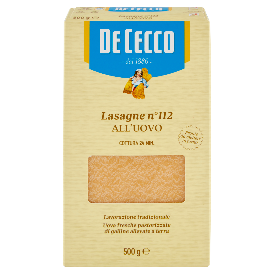 Lasagne De Cecco All'Uovo 500Gr
