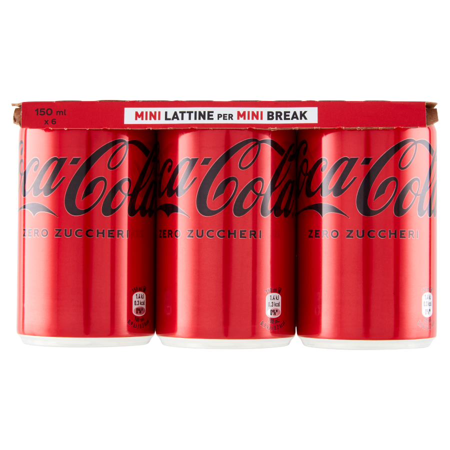 Coca Cola Zero Minilattina Cl 15X6
