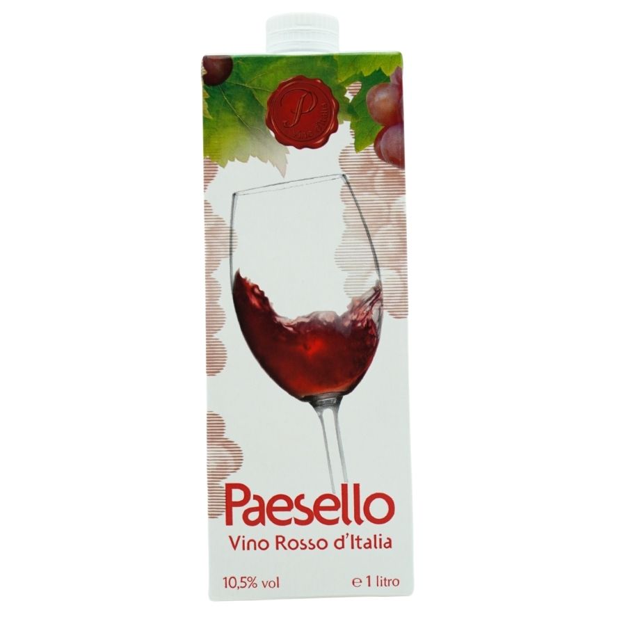 Vino Paesello Brik 1lt Rosso