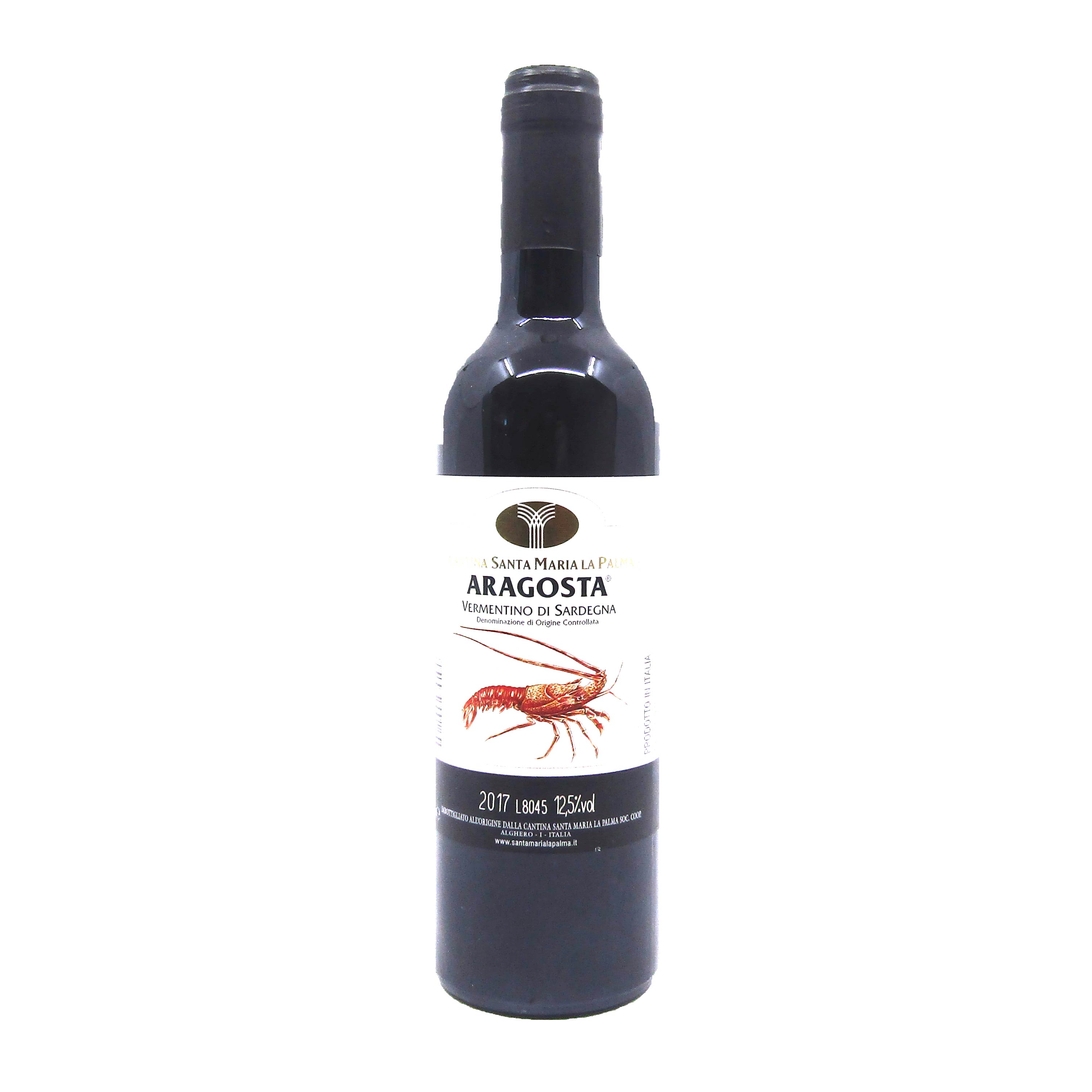 Vino Aragosta Vermentino Santa Maria La Palma 375Cl