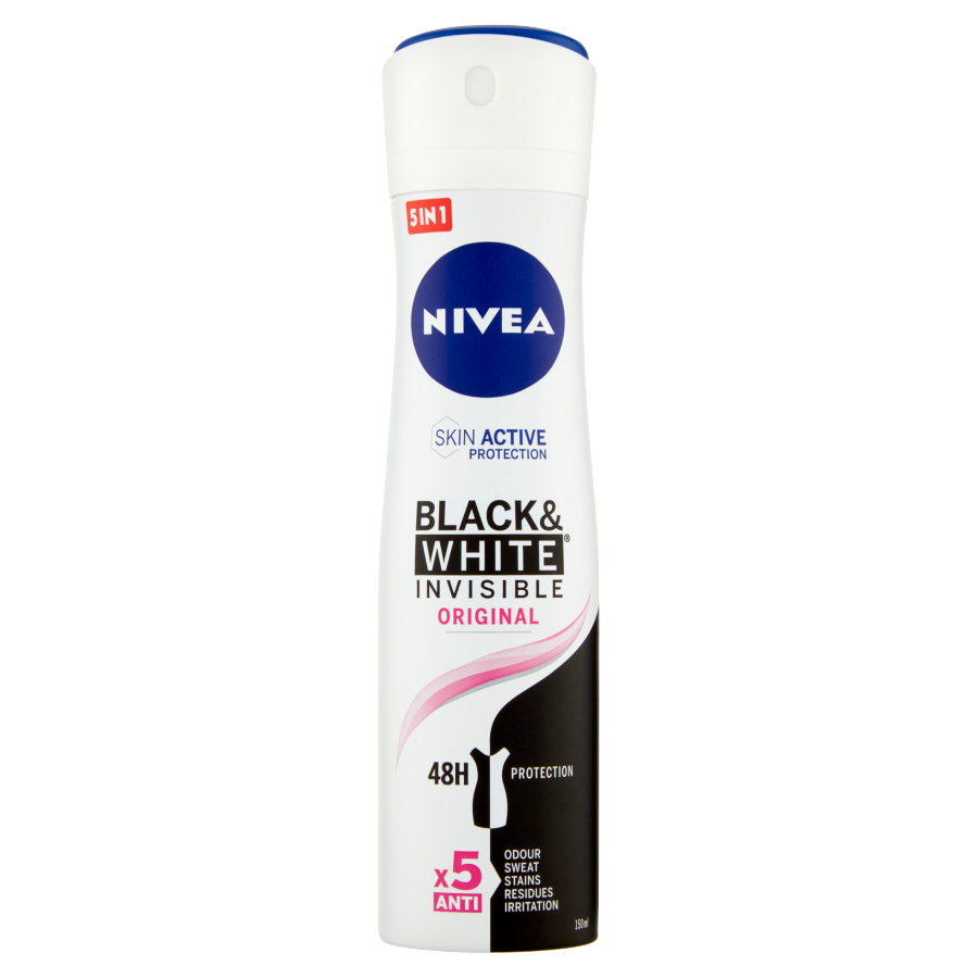Deo Nivea Black Whit Spray 150