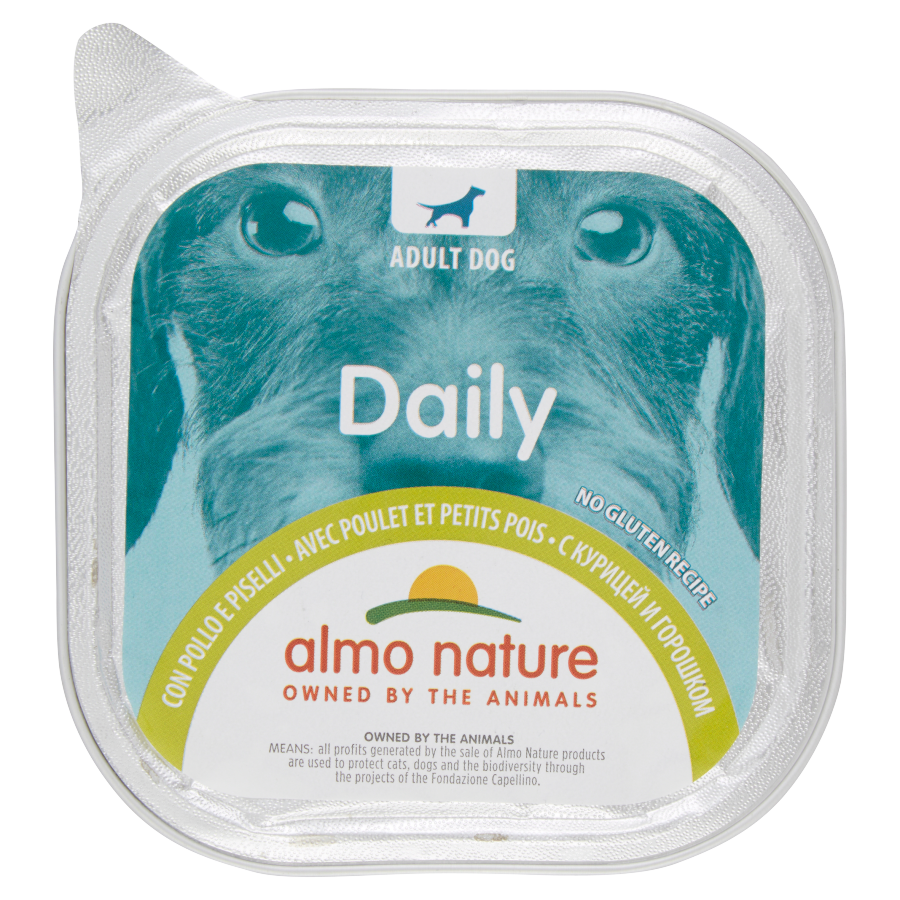 Almo Nature Daily Dog Pollo Piselli 300Gr