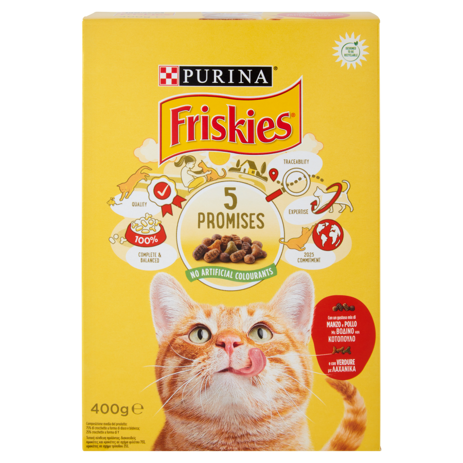 Friskies Adult Manzo Pollo Verdure 400Gr
