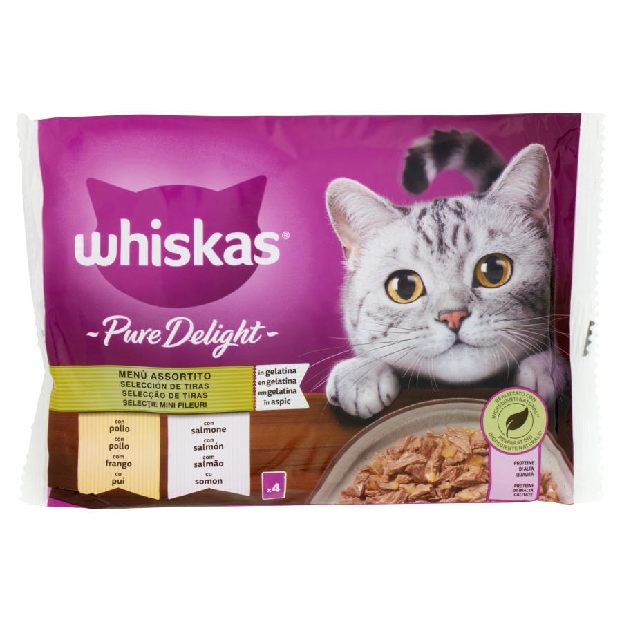 Whiskas Straccet Assortit 4x85