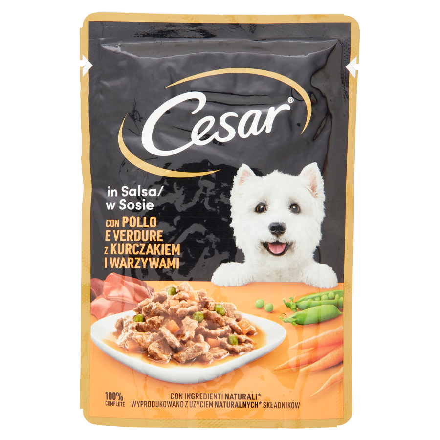 Cesar Cane Pollo Verdure Busta 100 Gr