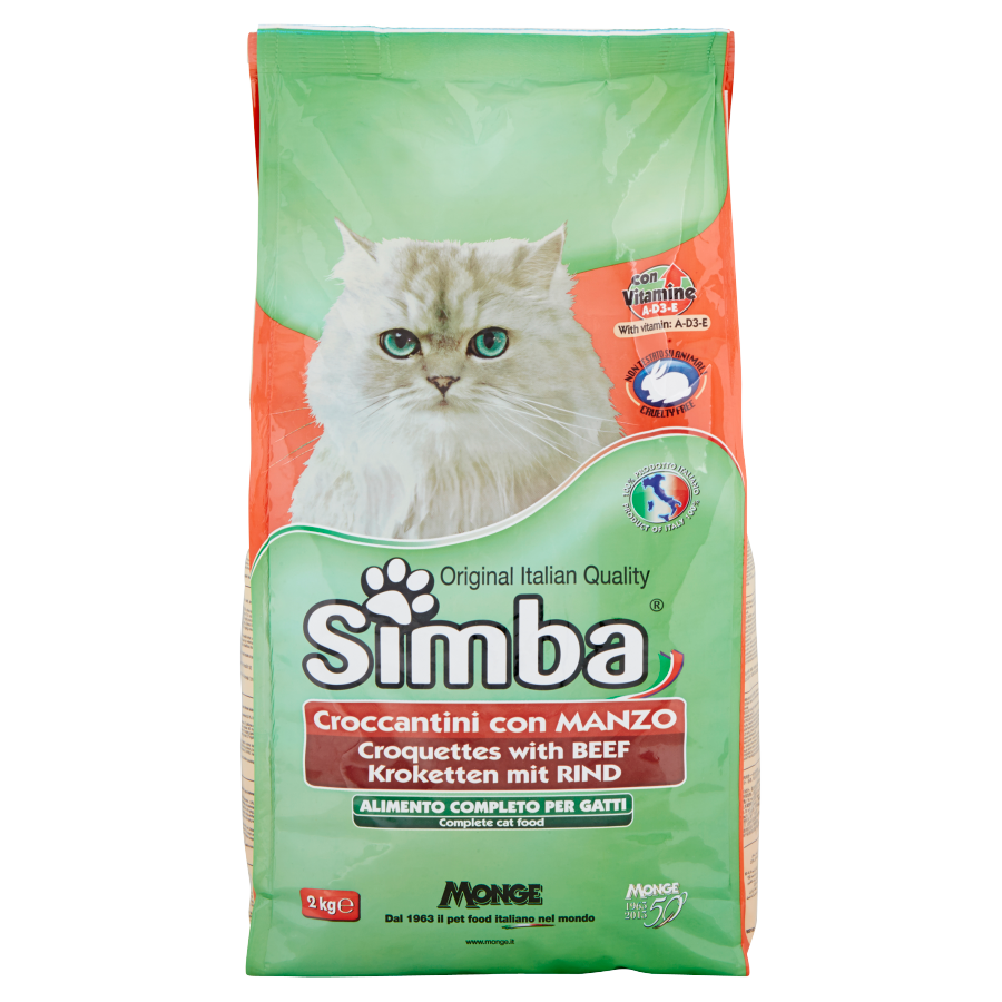 Crocc Simba Gatto Manzo 2kg