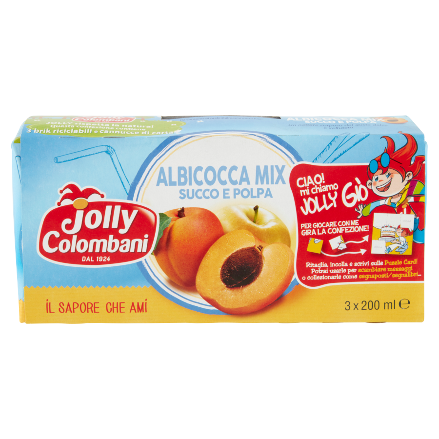 Jolly Succo Albicocca Mix 3x200Ml
