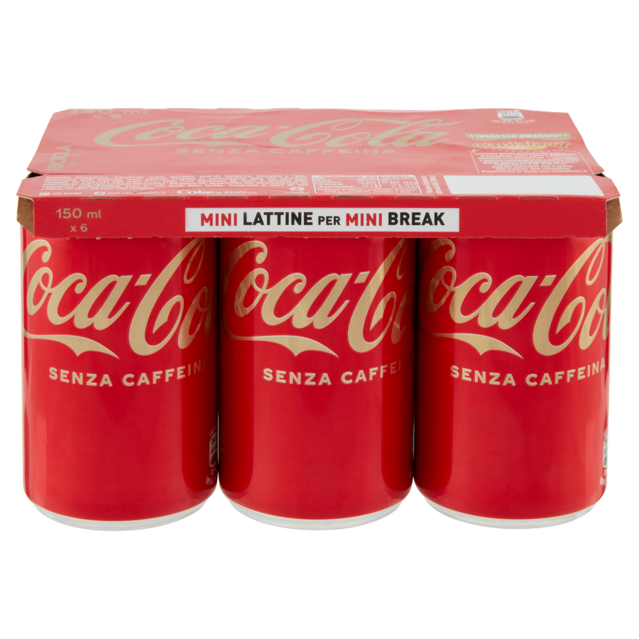 Coca Cola Senza Caffeina 6x15cl Lattina
