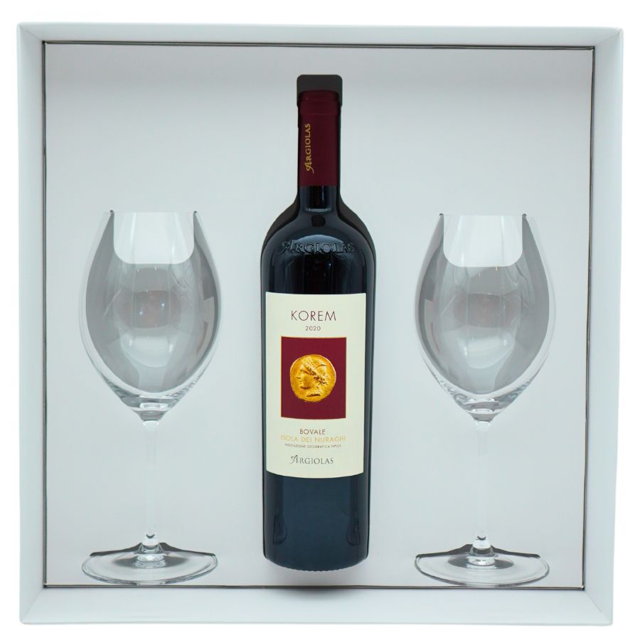 Confezione Argiolas Korem con 2 Calici 75Cl