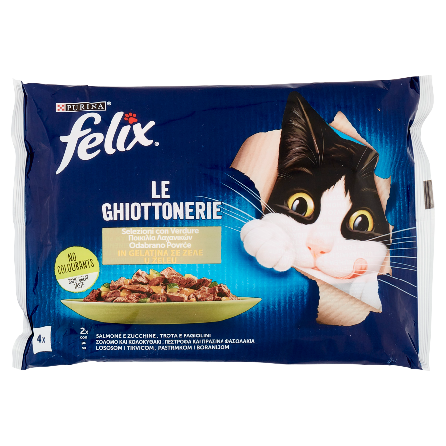 Felix Ghiottonerie Verdure Pesce 4x85Gr